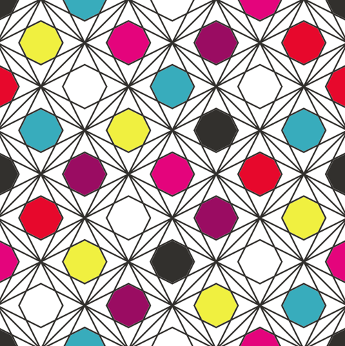 seamless pattern vector pattern hexagon 