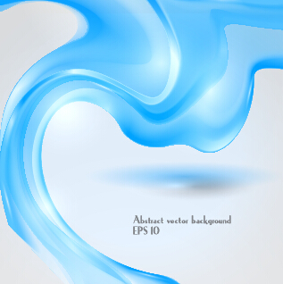 Dynamic transparent blue ribbon vector background 02