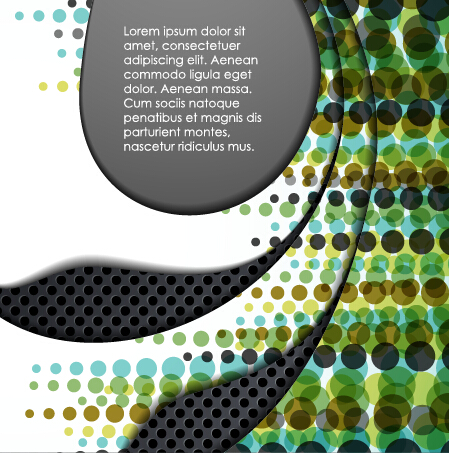 Floral layer background art vector 02