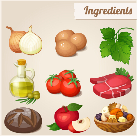 vector graphics vector graphic ingredients icons icon 