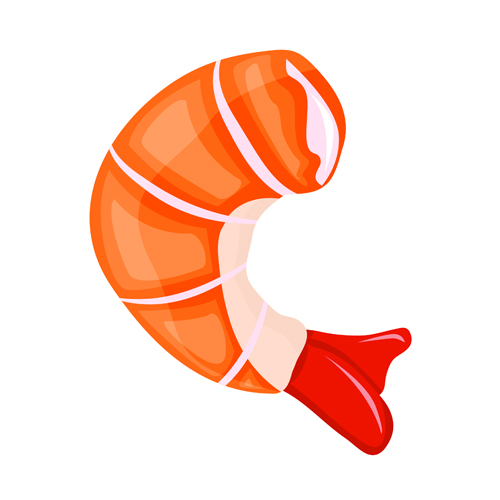 Hand drawn seafood vectors graphics 09