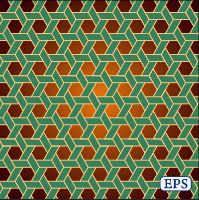 Interweave pierced vector seamless pattern 04