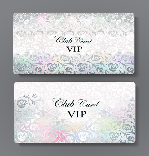 Luxury club cards design elements vector 04