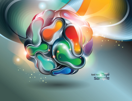 Vector set of Plasma design elements background 03
