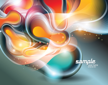 Vector set of Plasma design elements background 04