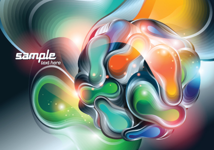 Vector set of Plasma design elements background 05