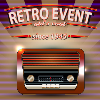 Vector of Retro Party Posters set 02