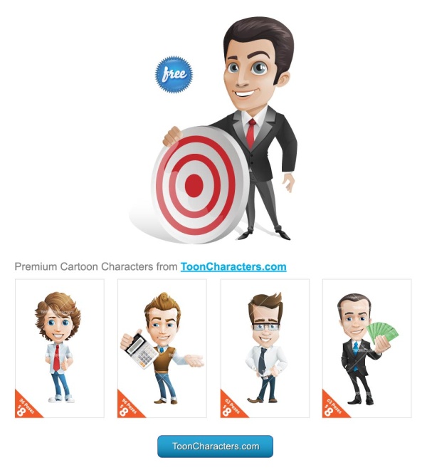 Premium cartoon characters vector material