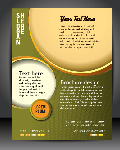 Presentation of creative magazine cover vector 01