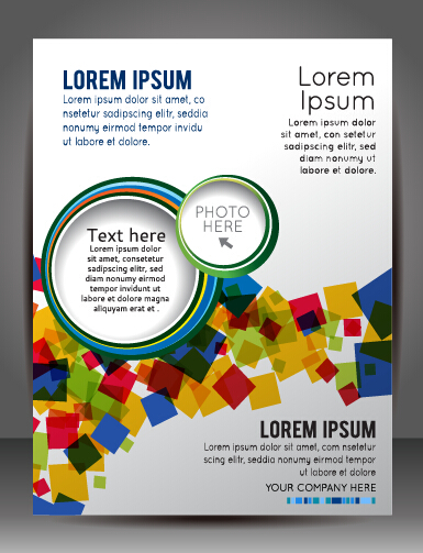 Presentation of creative magazine cover vector 03