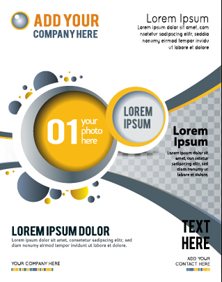 Presentation of creative magazine cover vector 04