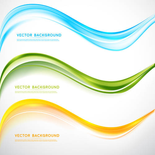 Refreshing wavy art background vector