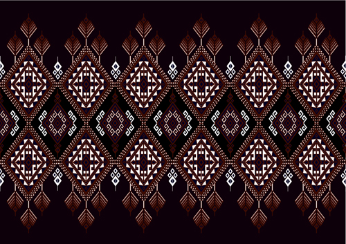 Seamless ethnic pattern design vector 04 Seamless ethnic pattern design vector 04