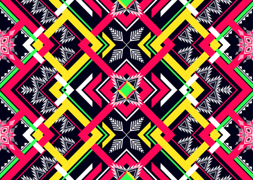 Seamless ethnic pattern design vector 09 Seamless ethnic pattern design vector 09