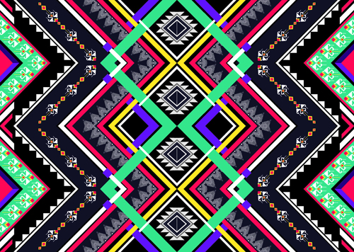 Seamless ethnic pattern design vector 10 Seamless ethnic pattern design vector 10