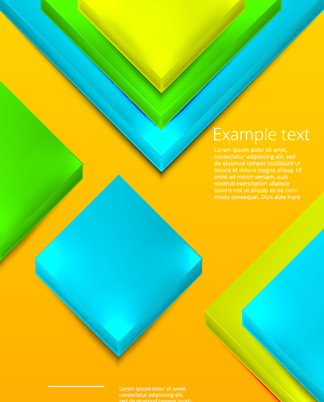 geometry shapes background vector 01 Shiny 3D geometry shapes background vector 01