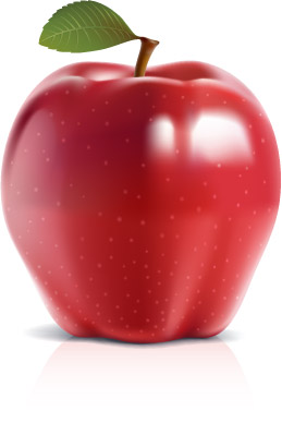 vector material shiny material apple 
