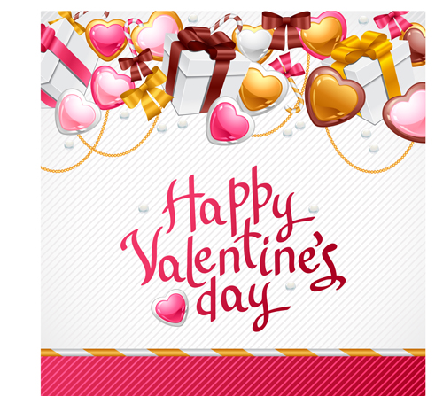 Sweet Valentine cards design vector 03