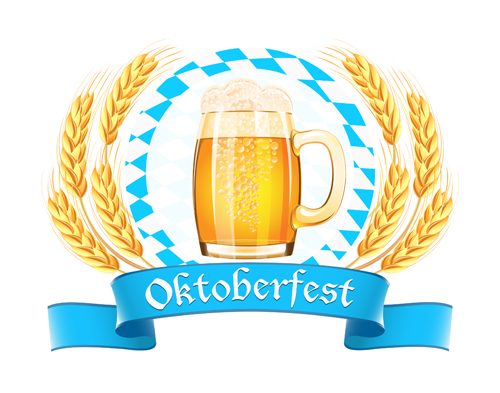 Vector beer label background graphics 02