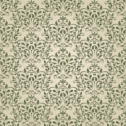 Vector floral retro seamless pattern set 06