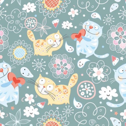 Cartoon animal vector seamless pattern Cartoon animal vector seamless pattern