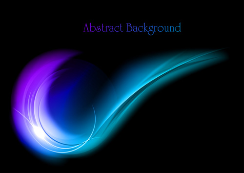 Rainbow Light effects design vector material 04
