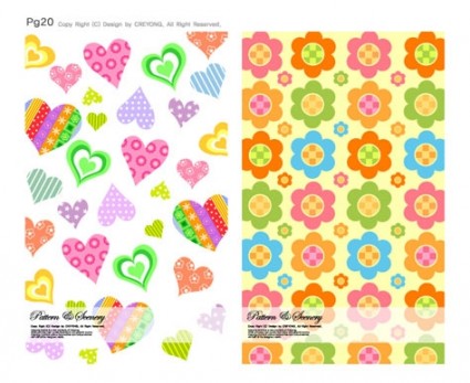 Cute background series vector 03 Cute background series vector 03