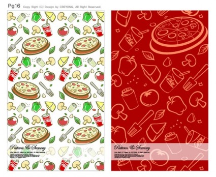 Cute background series vector 01 Cute background series vector 01
