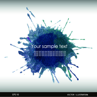 Watercolor splash background vectors 01