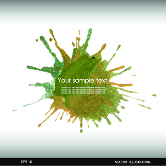 Watercolor splash background vectors 02