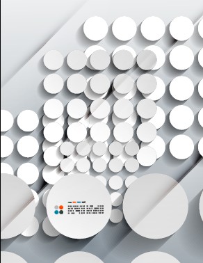 White Geometric shapes vector background 02