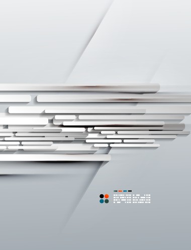 White Geometric shapes vector background 03