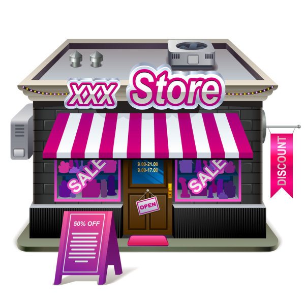 Elements of Cartoon Store vector 03