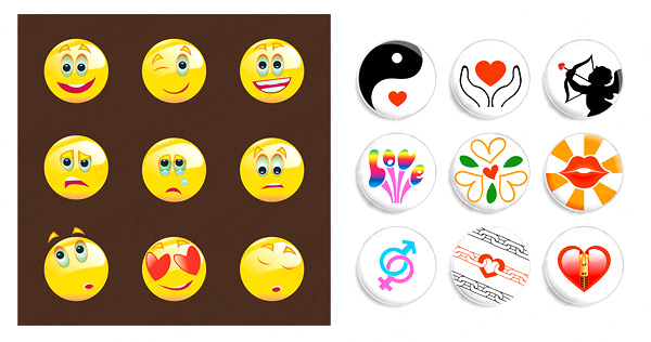 Various icons vector