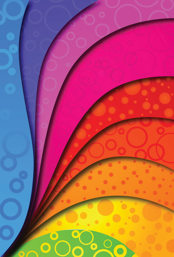 Colorful arc background