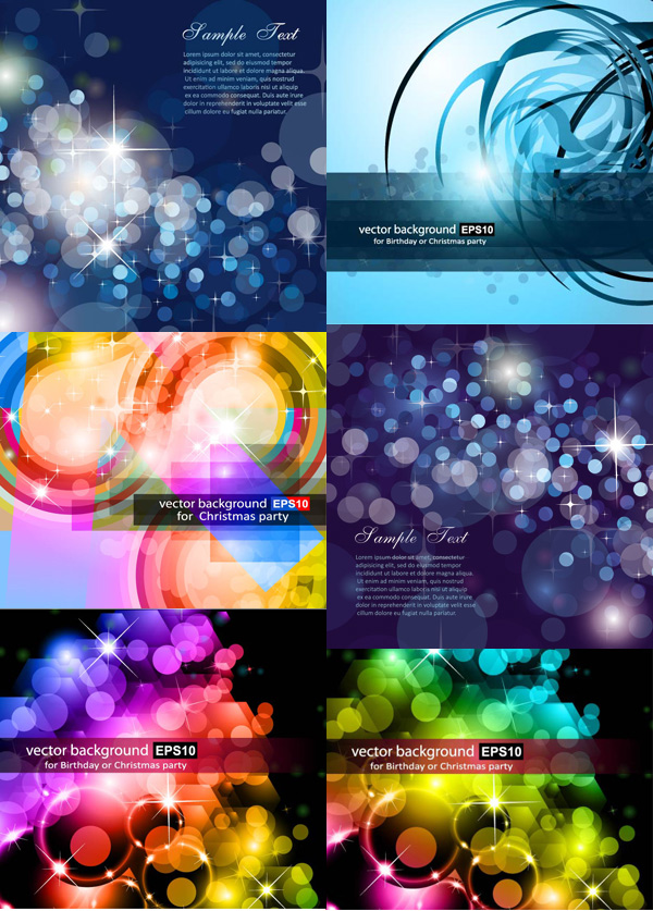 Halo star background vector graphics
