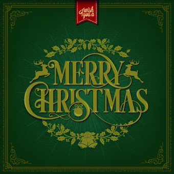 2014 Christmas floral frame background vector 02