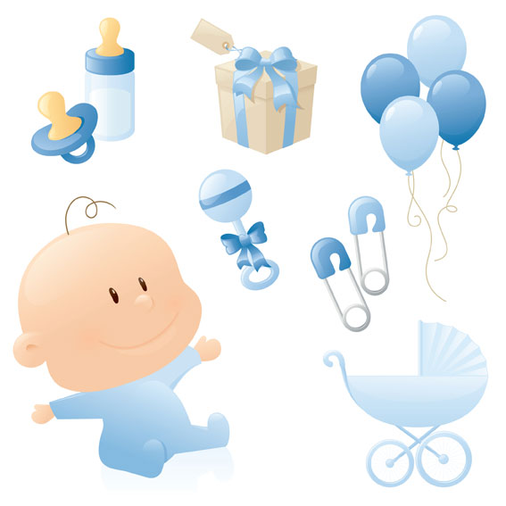 Cute baby style Vector