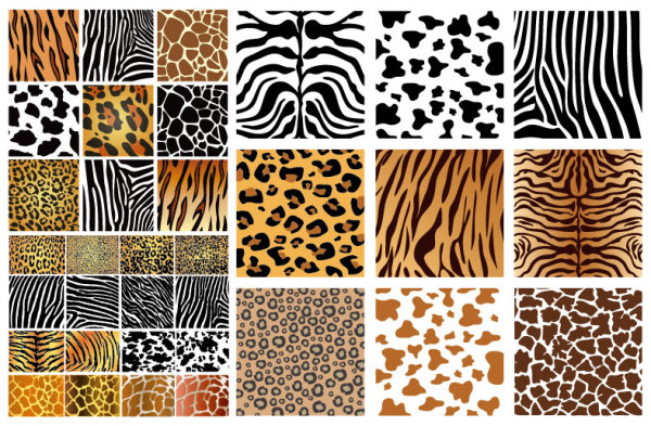 Animal texture background vector graphics