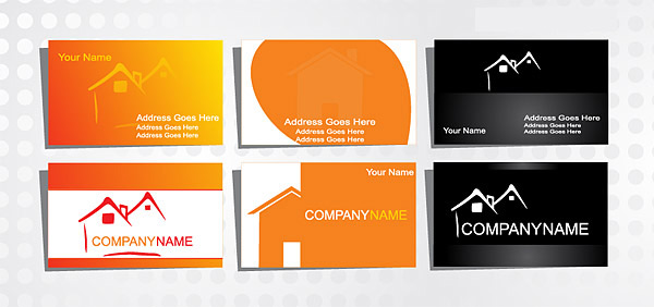 Various card template vector