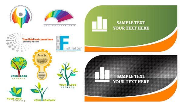 card and the logo template