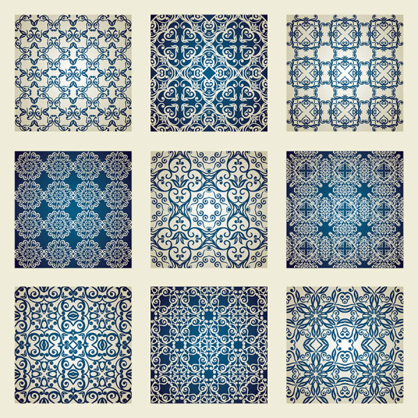 Ornate Seamless pattern vector 02