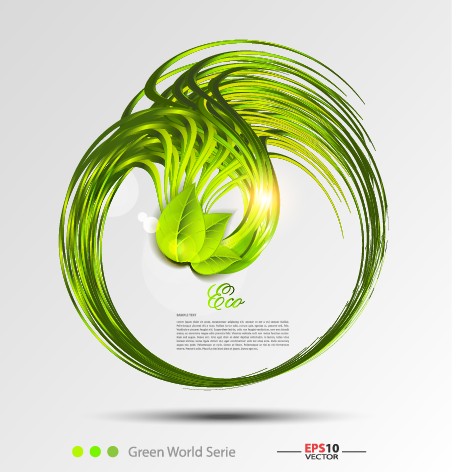 Abstract ecology creative background vector graphics 01