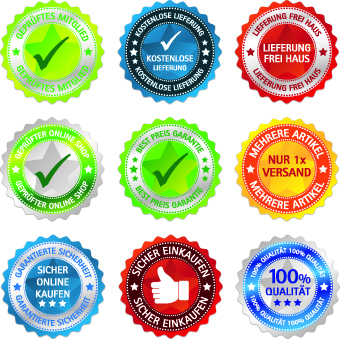 Best Sticker label vector 02