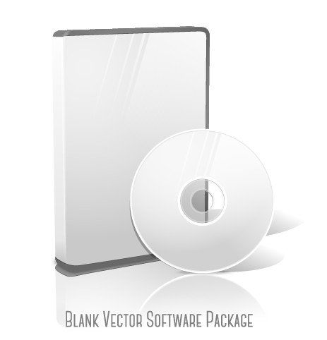 vector template package box blank 