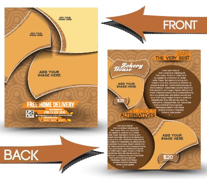 Business flyer and cover brochure design vector 07