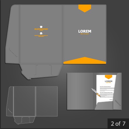 Business document cover vector