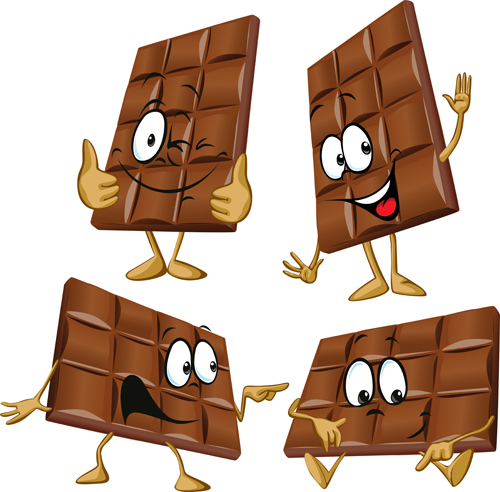 Cartoon choco funny vector graphic