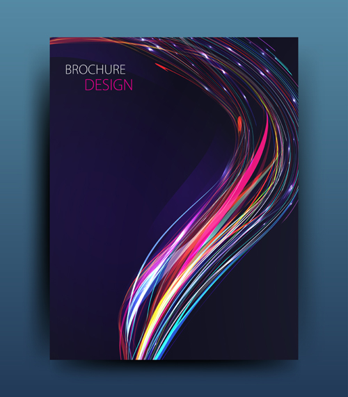 cover colored brochure abstract 