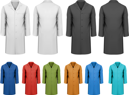 Colored coat creative vector